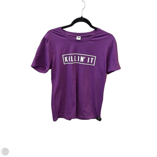 Top Short Sleeve By Clothes Mentor In Purple, Size: M
