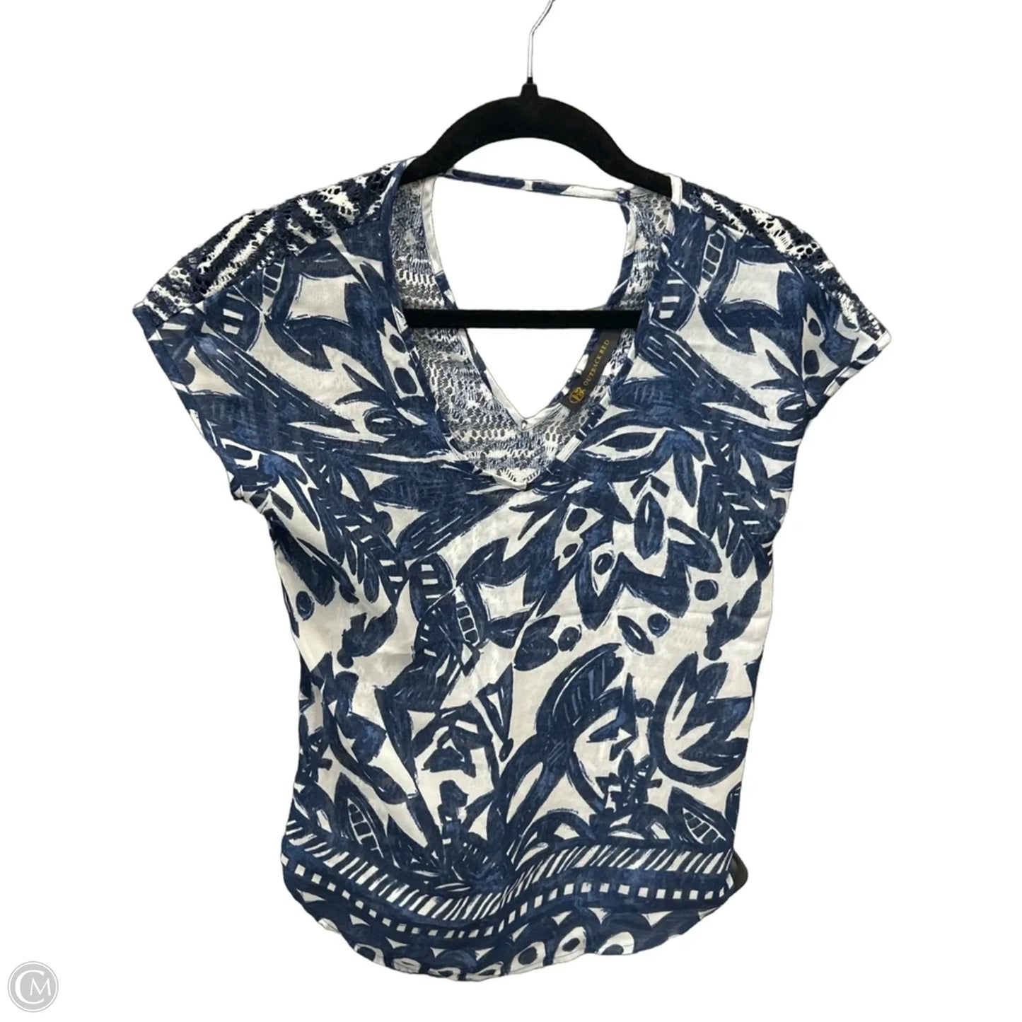 Top Sleeveless By Outback Red In Blue & White, Size: Xs