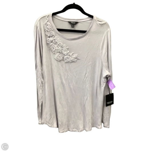 Top Long Sleeve By Simply Vera In Purple, Size: 1x