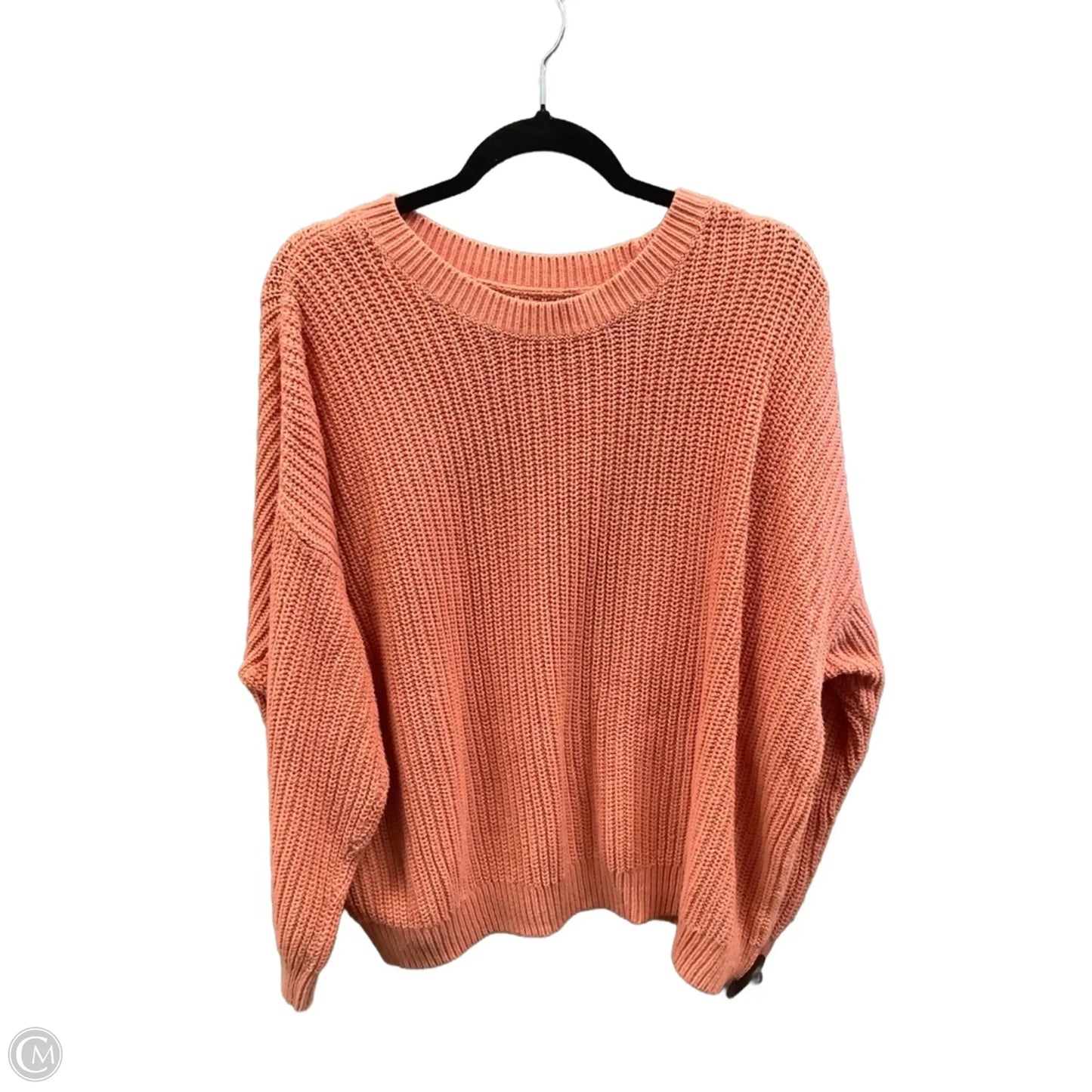 Sweater By Sonoma In Orange, Size: 1x
