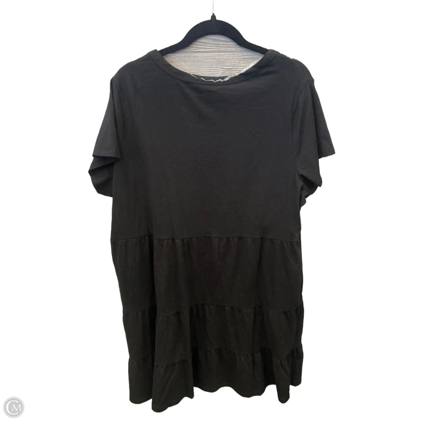 Dress Casual Midi By Time And Tru In Black, Size: 2x