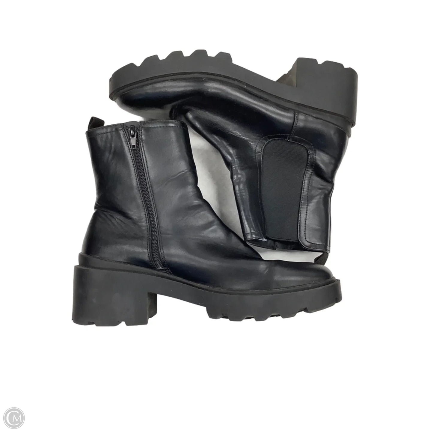 Boots Ankle Flats By Time And Tru In Black, Size: 11