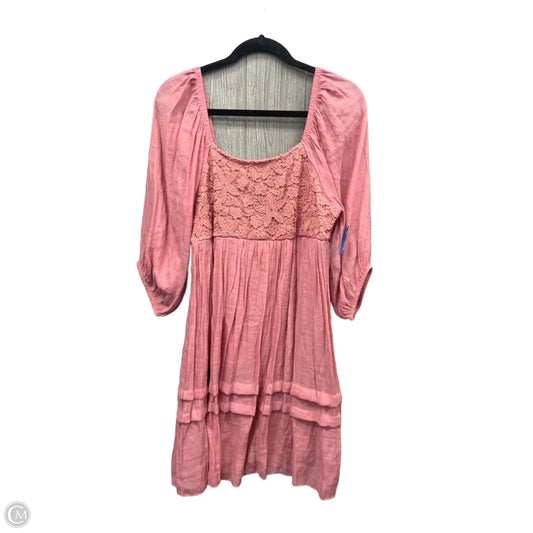 Dress Casual Short By Clothes Mentor In Pink, Size: M