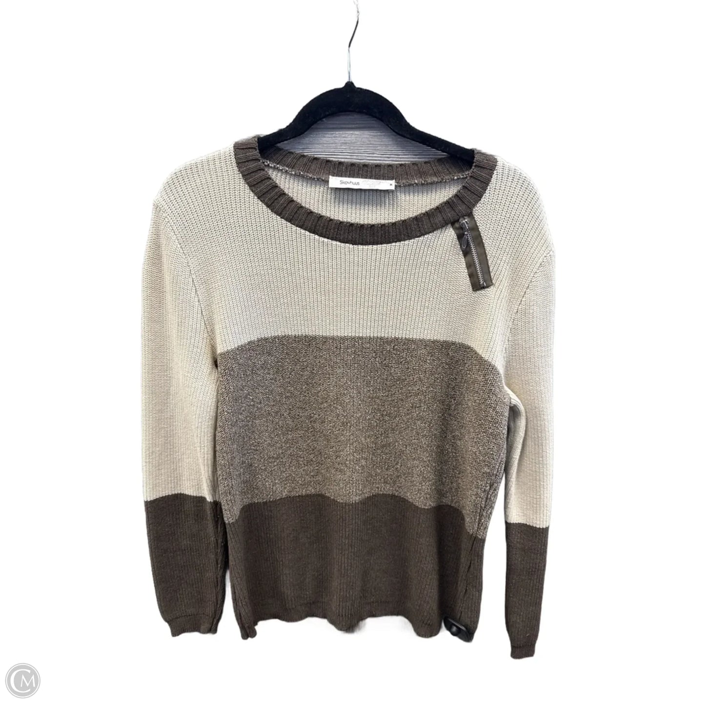 Sweater By Clothes Mentor In Tan, Size: M