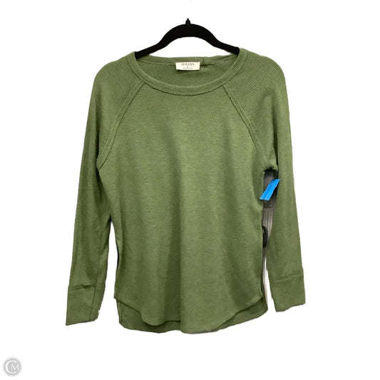 Top Long Sleeve By Zenana In Green, Size: S