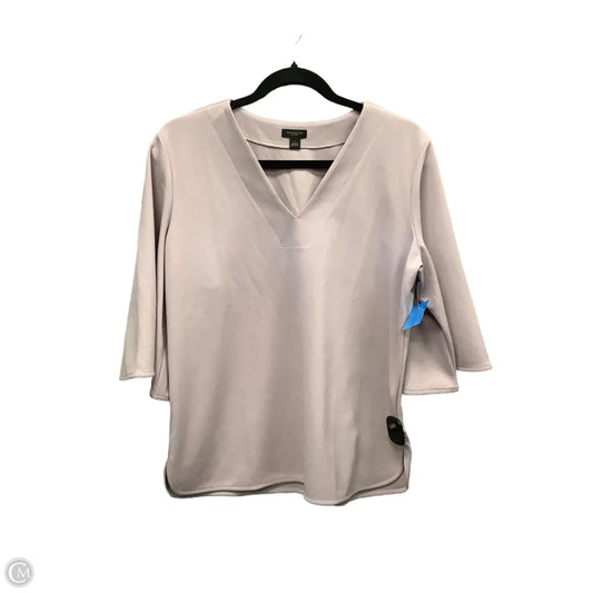 Top 3/4 Sleeve By Ann Taylor In Purple, Size: L