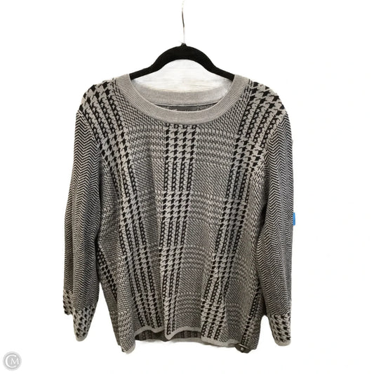 Sweater By Clothes Mentor In Grey, Size: Xxl