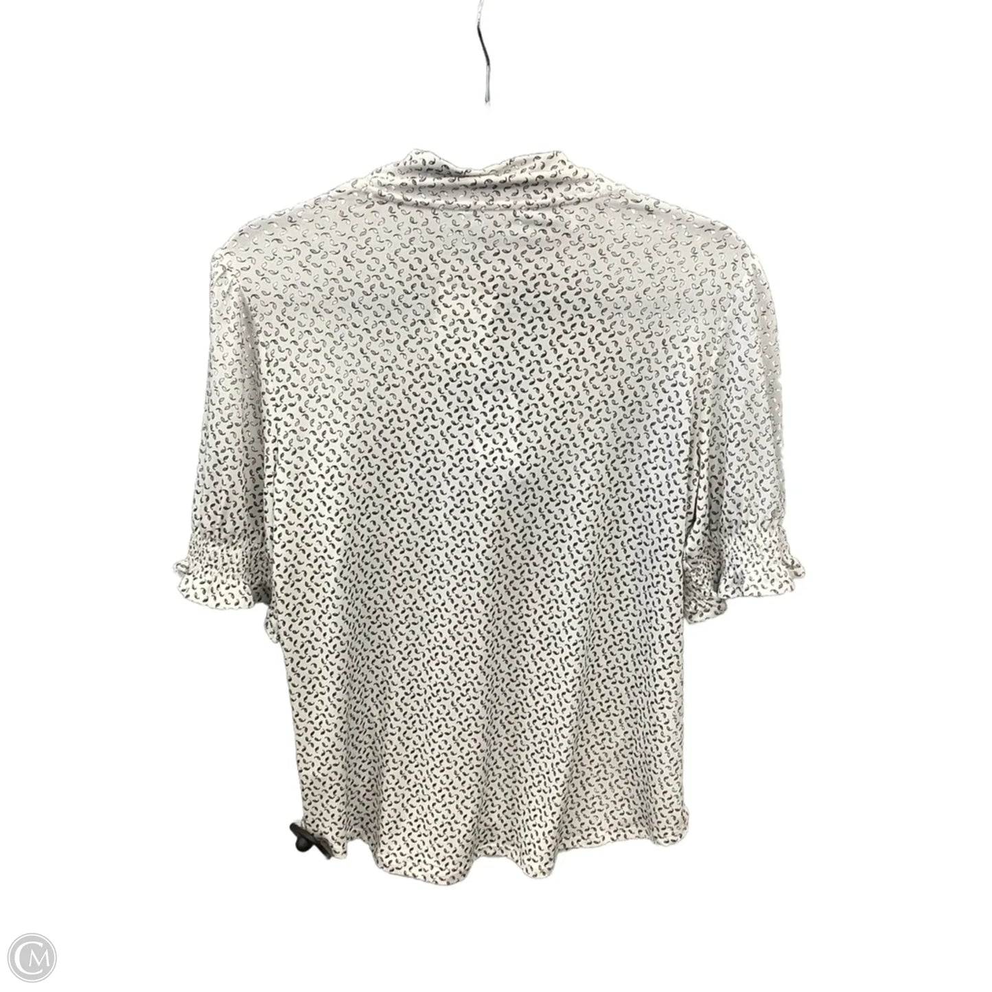 Top Short Sleeve By Adrianna Papell In White, Size: S