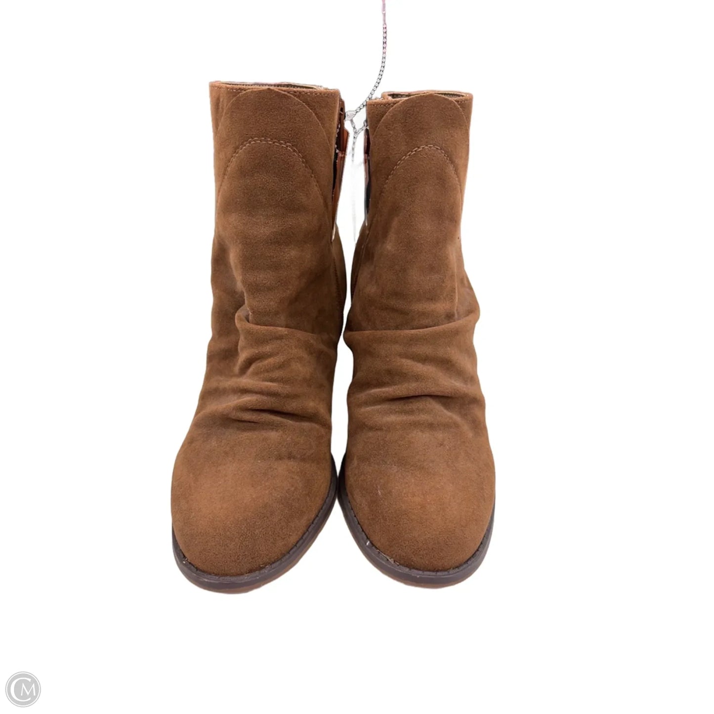 Boots Ankle Heels By Universal Thread In Brown, Size: 9