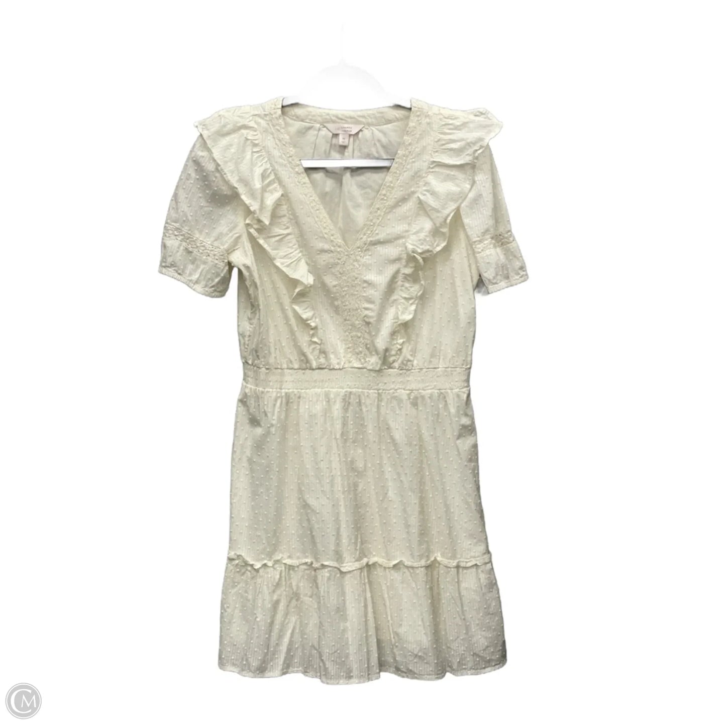 Dress Casual Short By Lc Lauren Conrad In Cream, Size: M