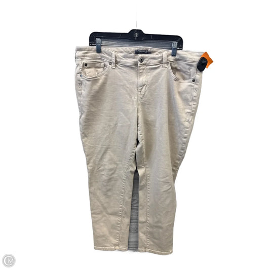 Jeans Straight By Torrid In Tan Denim, Size: 16