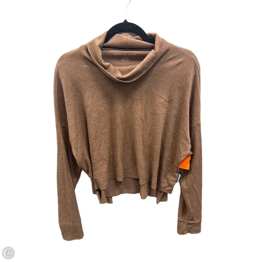 Top Long Sleeve By American Eagle In Brown, Size: M