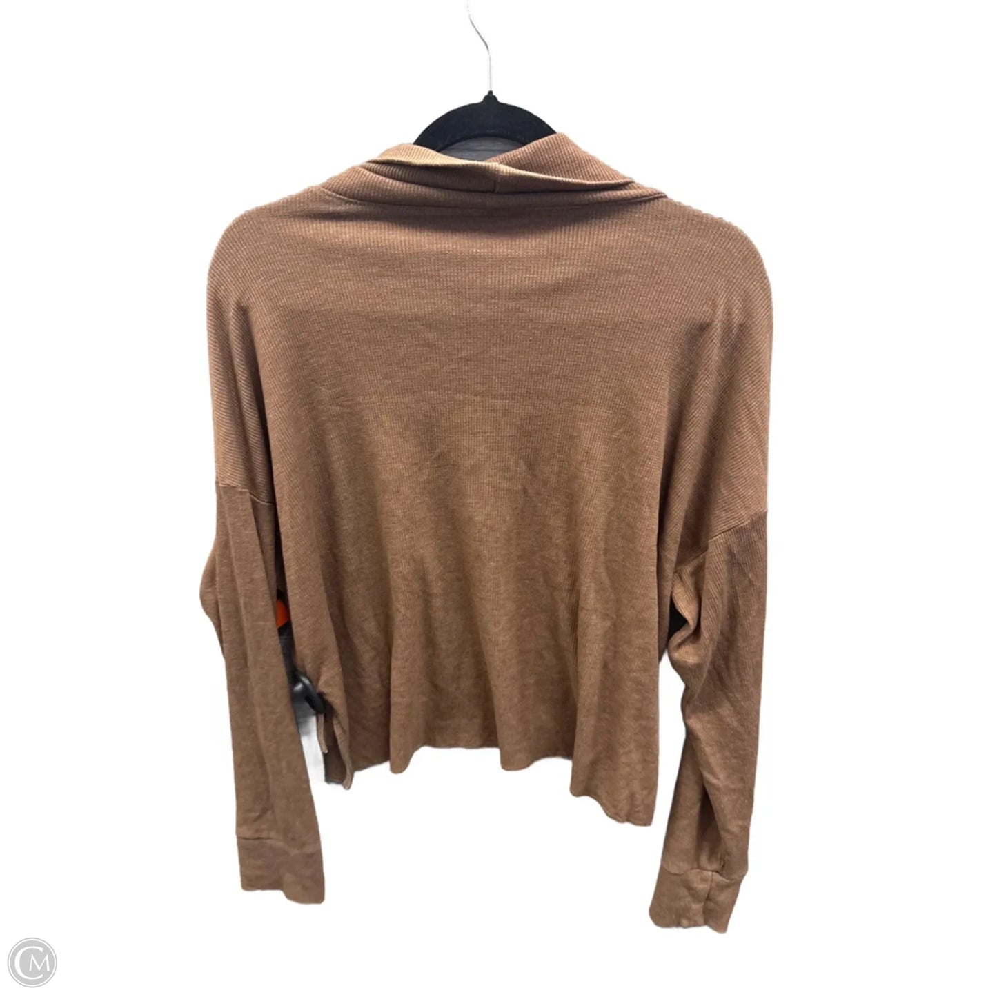 Top Long Sleeve By American Eagle In Brown, Size: M