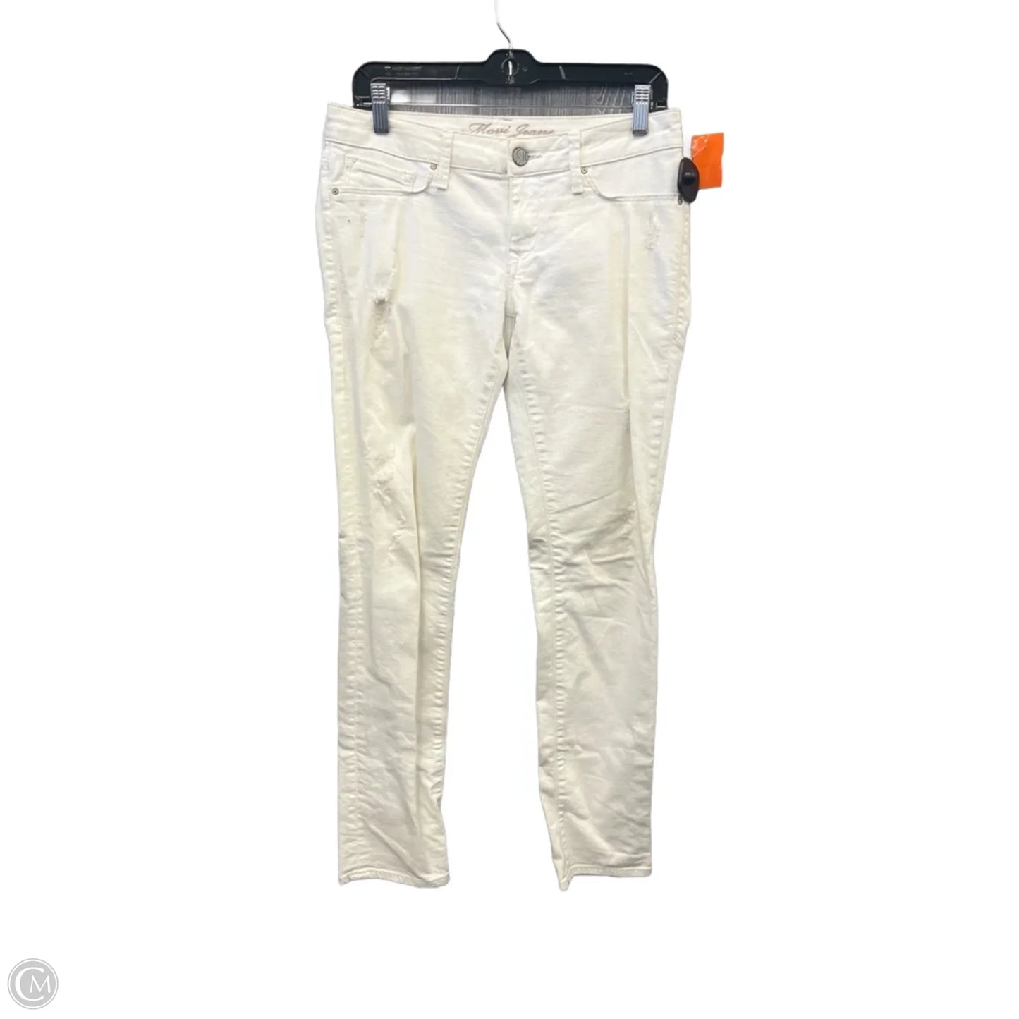 Jeans Boyfriend By Mavi In White Denim, Size: 14