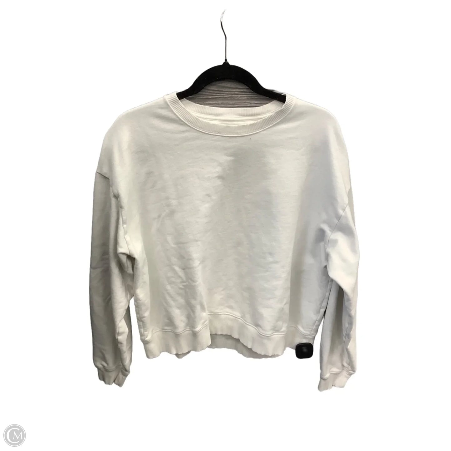 Sweatshirt Crewneck By American Eagle In White, Size: L
