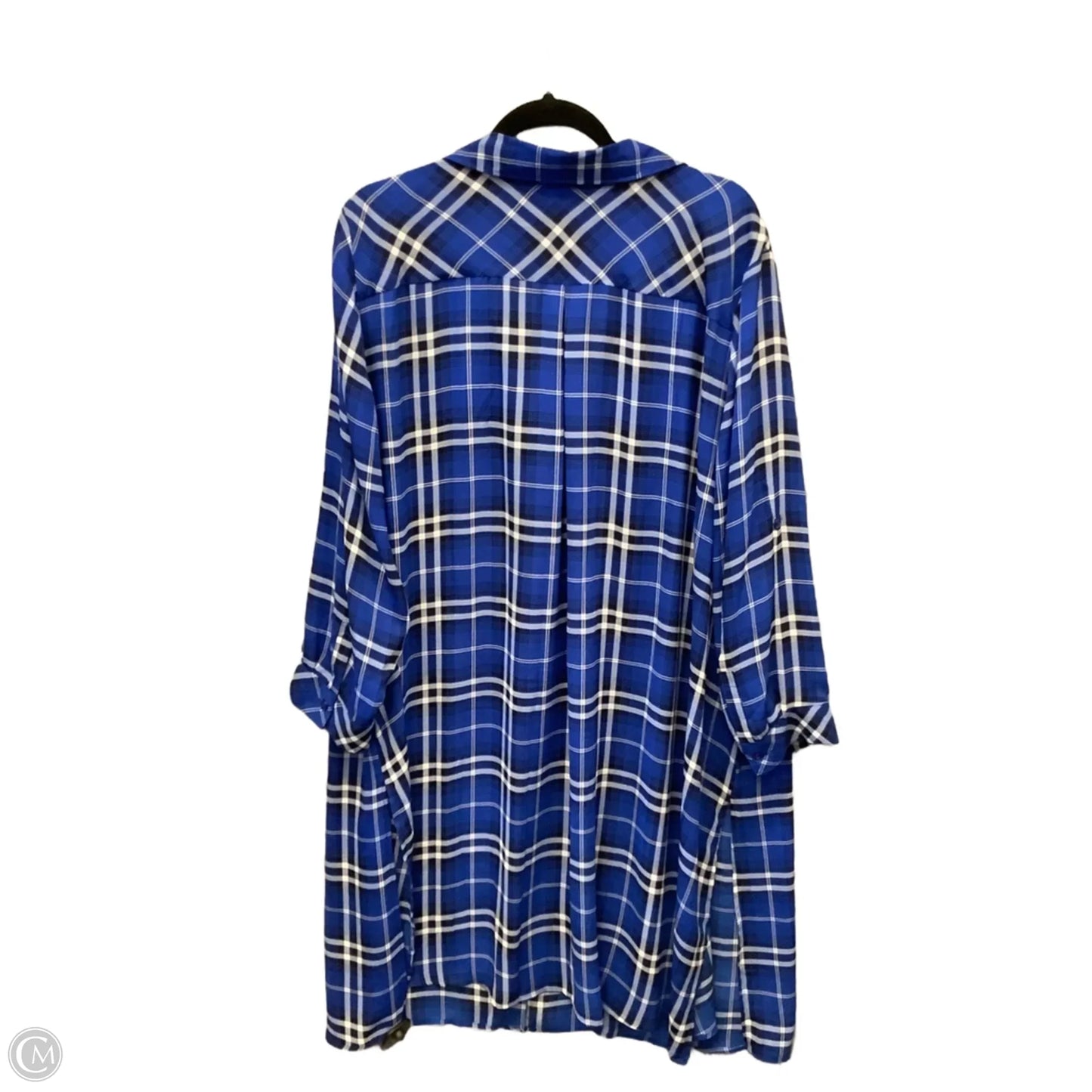 Dress Casual Midi By Catherines In Blue, Size: 3x