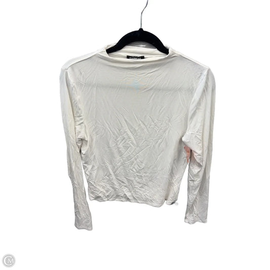 Top Long Sleeve Basic By Express In White, Size: M