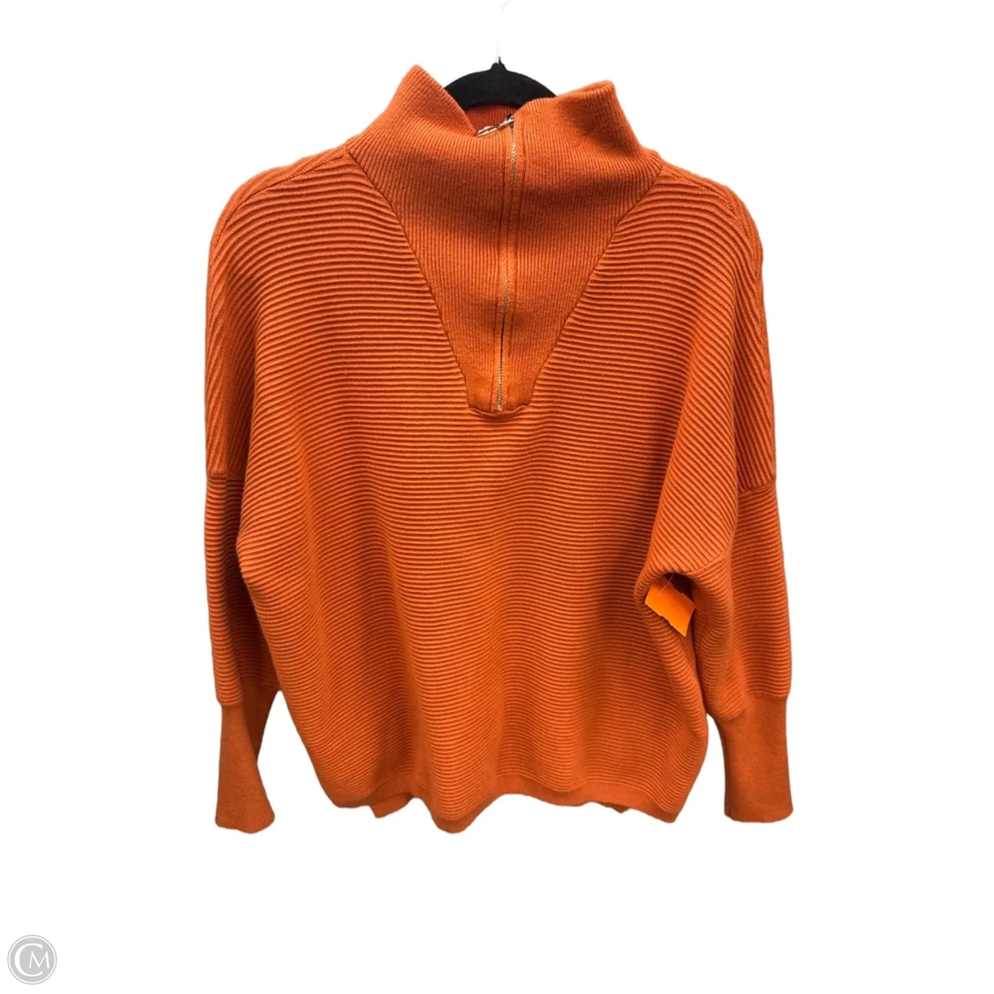 Sweatshirt Collar By Clothes Mentor In Orange, Size: L