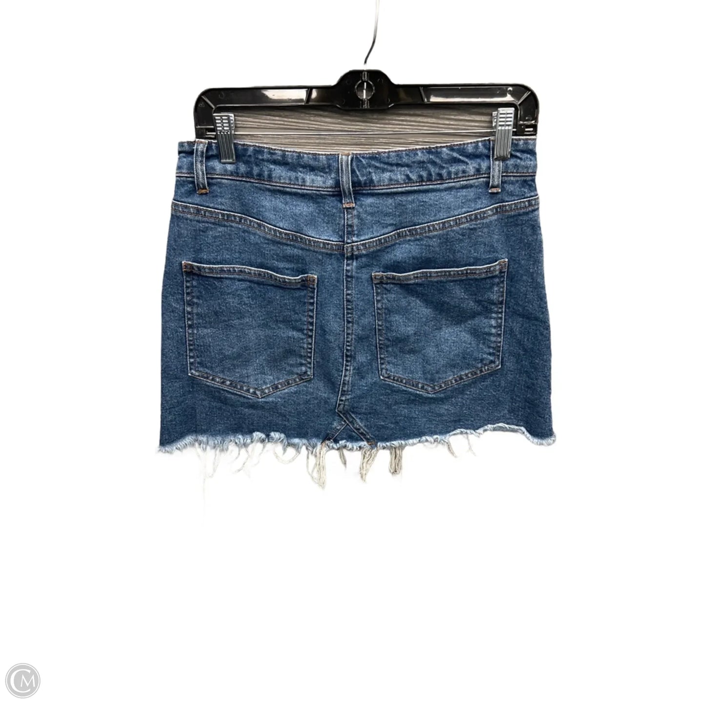Skirt Mini & Short By Harper In Blue Denim, Size: 8