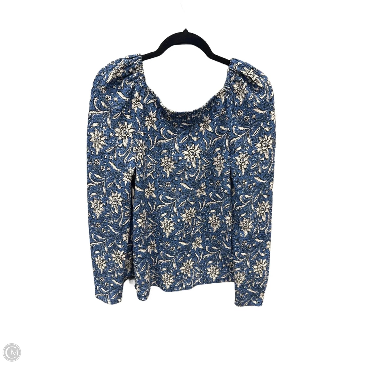 Top Long Sleeve By Loft In Blue, Size: M