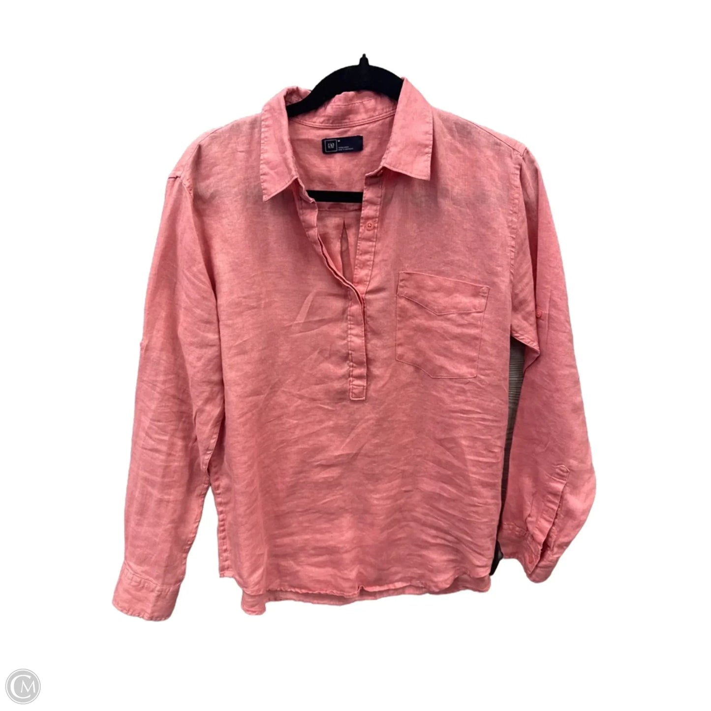 Top Long Sleeve By Gap In Pink, Size: M