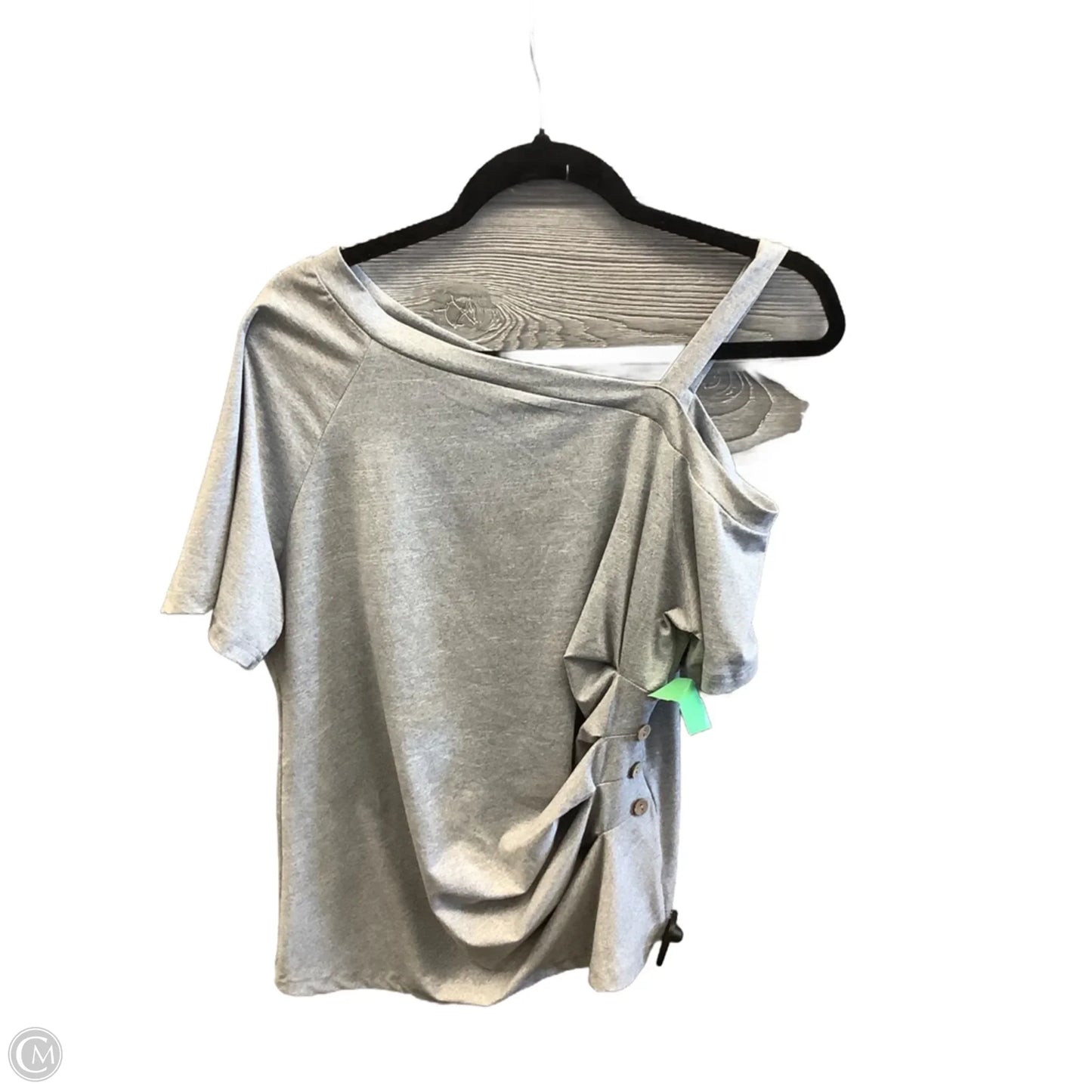 Top Short Sleeve By Clothes Mentor In Grey, Size: Xl