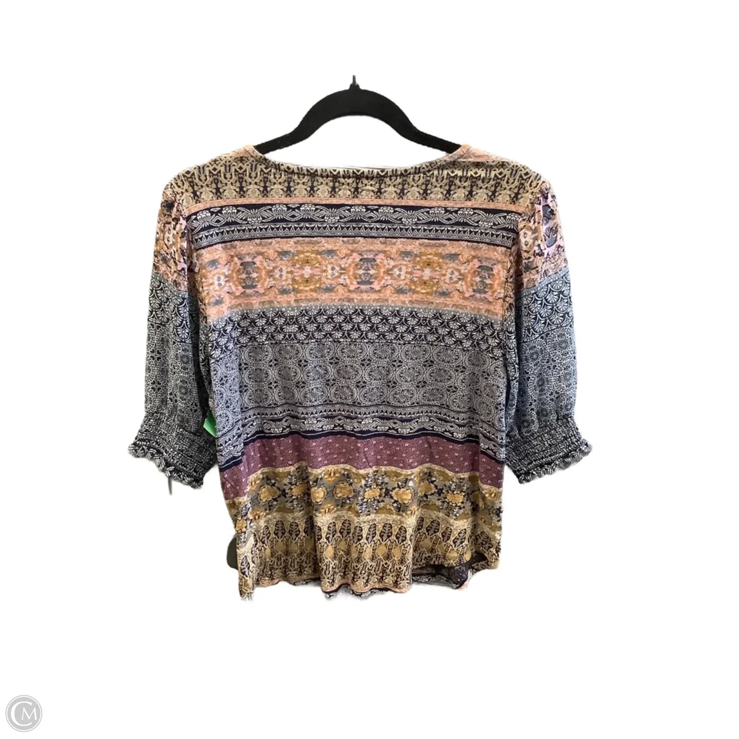 Top Short Sleeve By Lucky Brand In Blue, Size: Sp