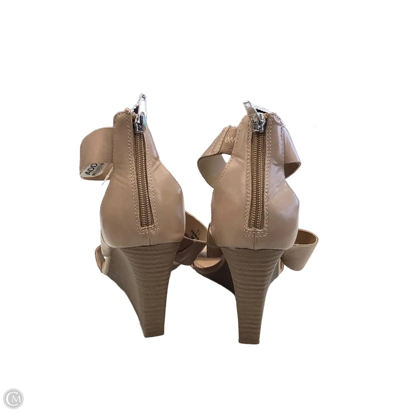 Sandals Heels Block By Merona In Brown, Size: 7.5