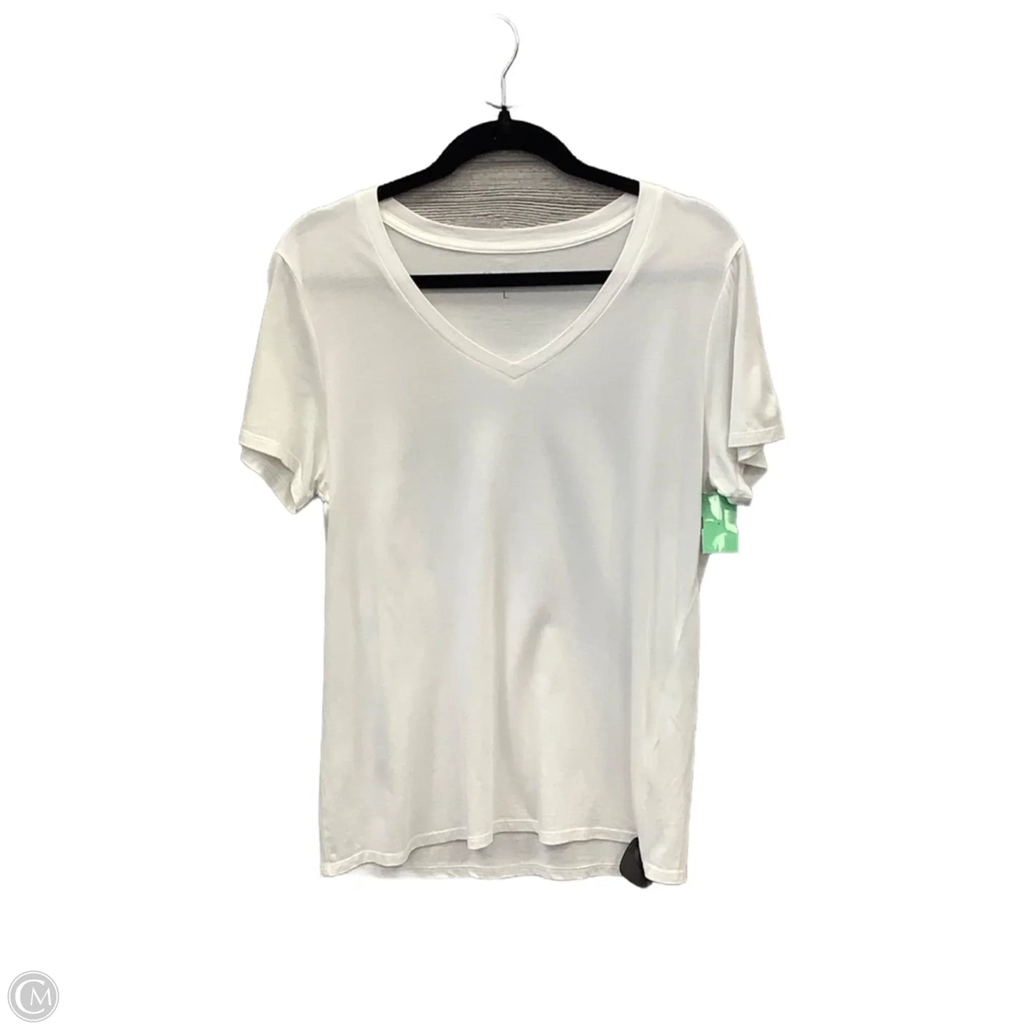 Top Short Sleeve Basic By Quince In White, Size: L