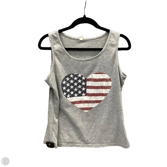 Top Sleeveless By Clothes Mentor In Grey, Size: Xl