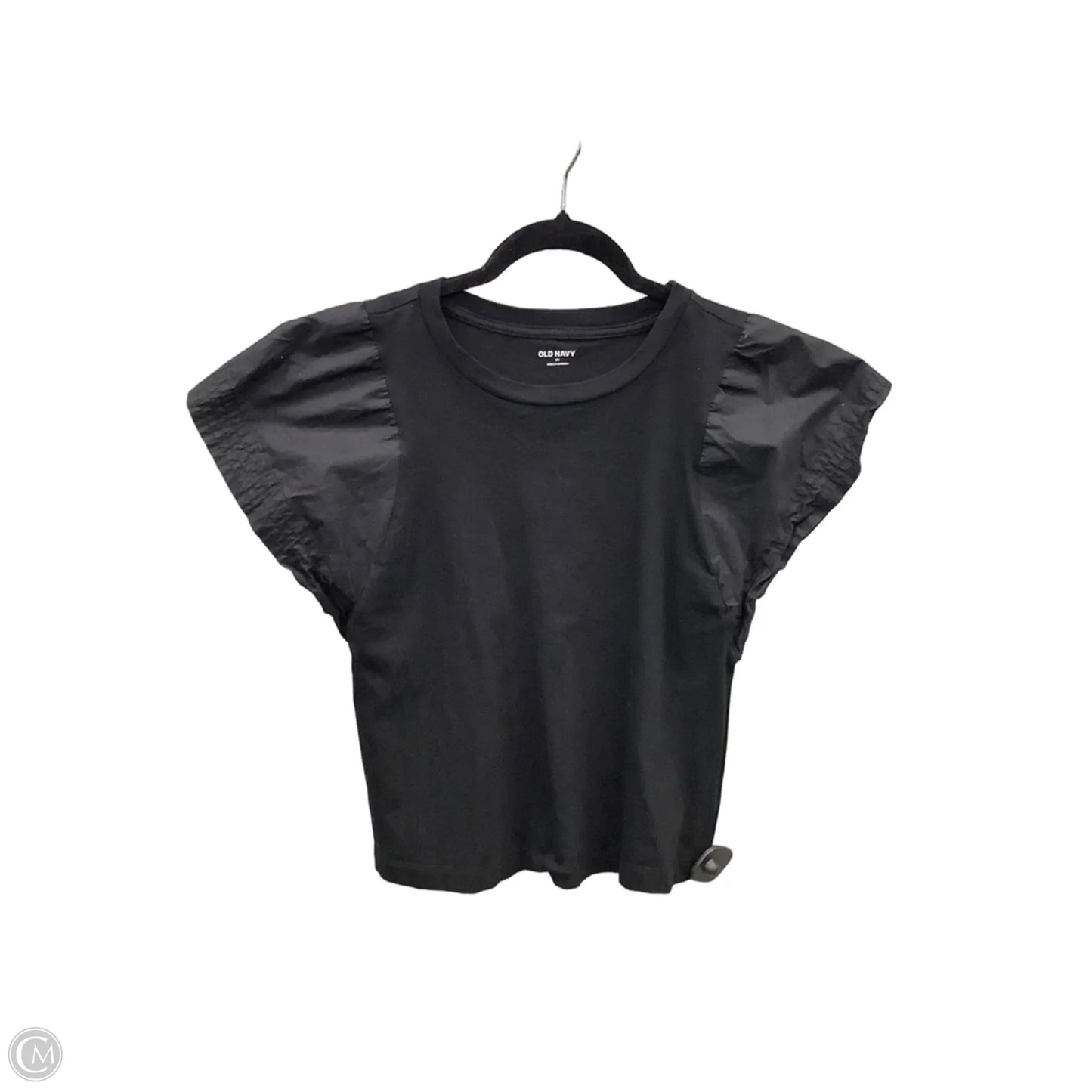 Top Short Sleeve Basic By Old Navy In Black, Size: Xs