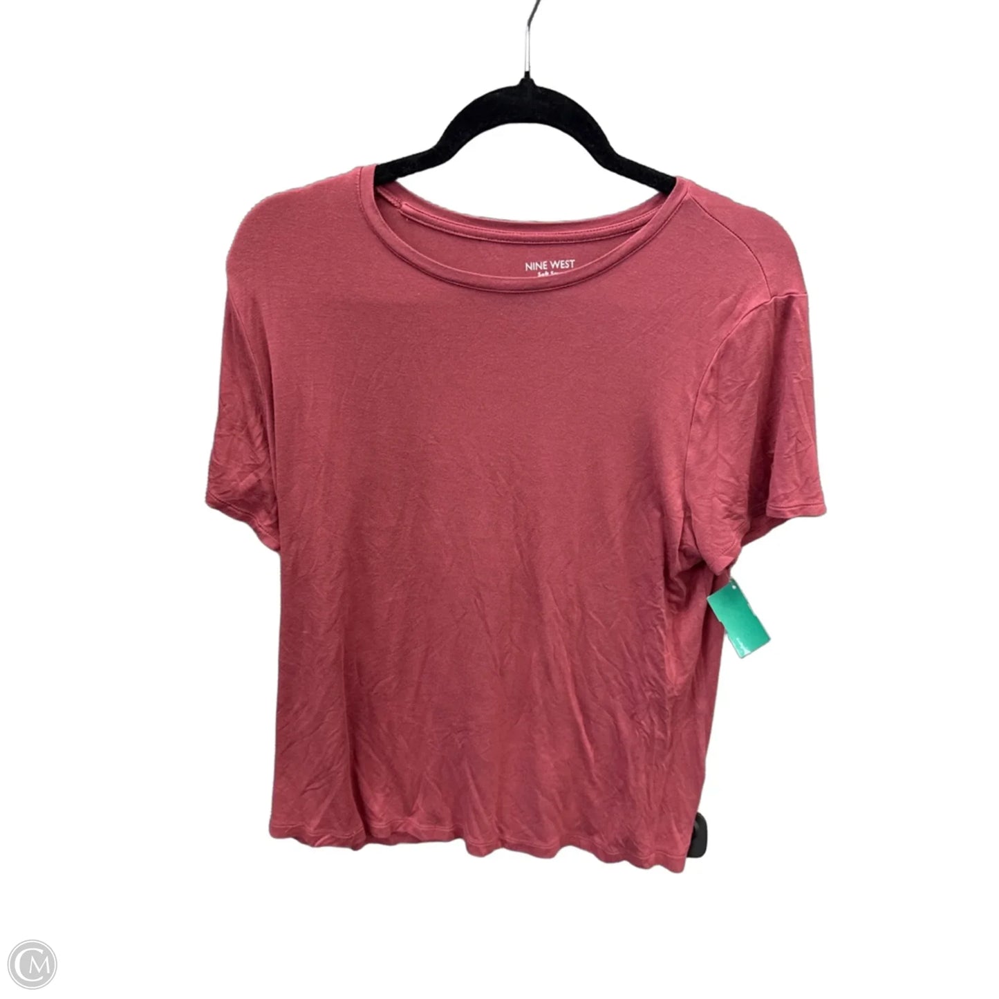 Top Short Sleeve Basic By Nine West In Pink, Size: Xl