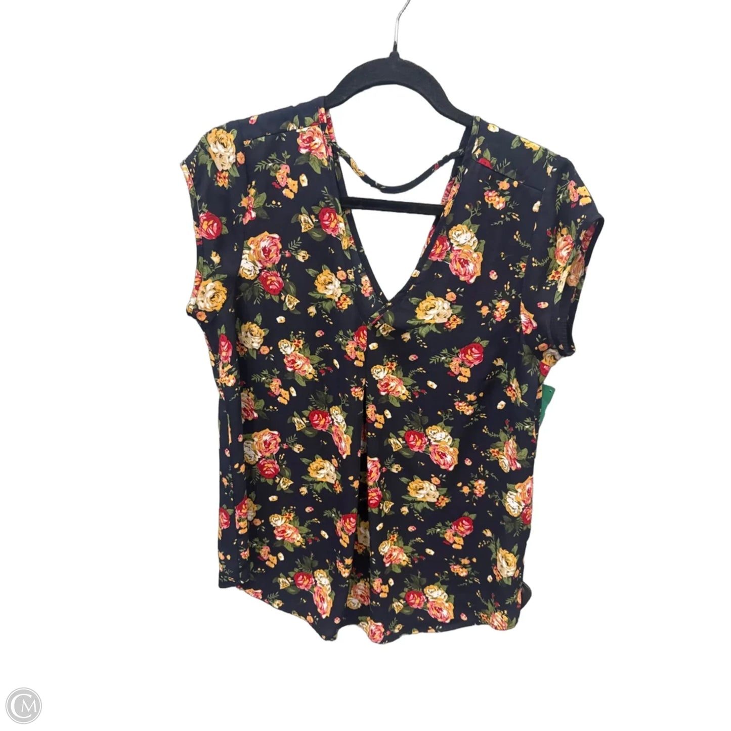 Blouse Short Sleeve By Dr2 In Floral Print, Size: M