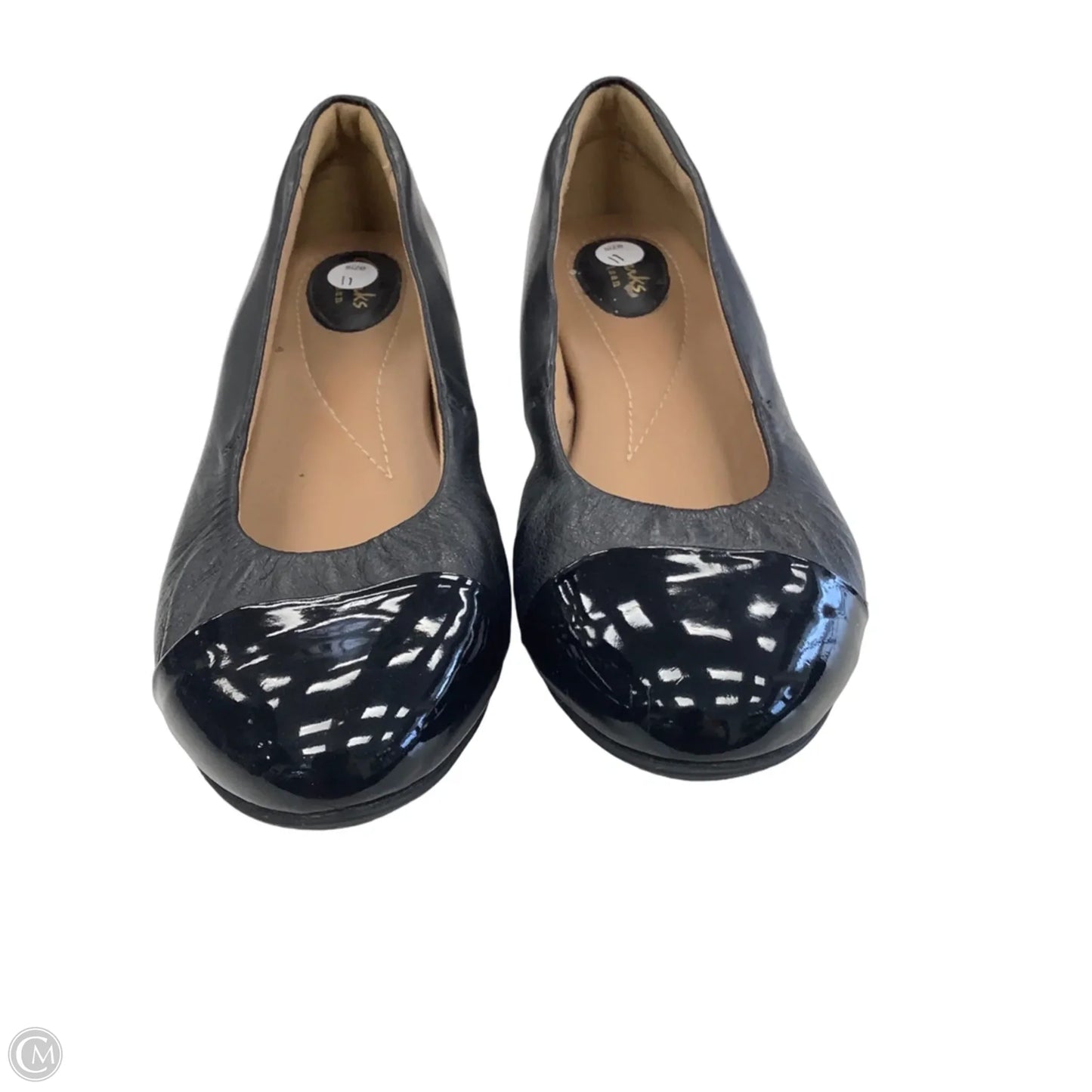 Shoes Flats By Clarks In Black, Size: 11