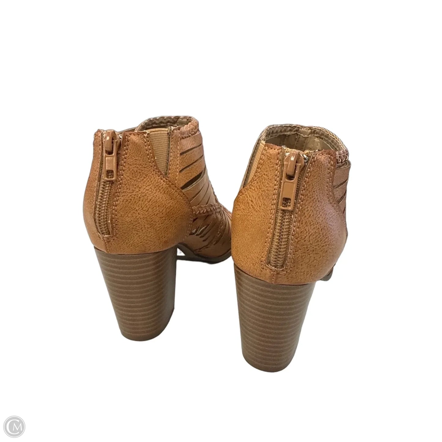 Sandals Heels Block By Torrid In Brown, Size: 6.5