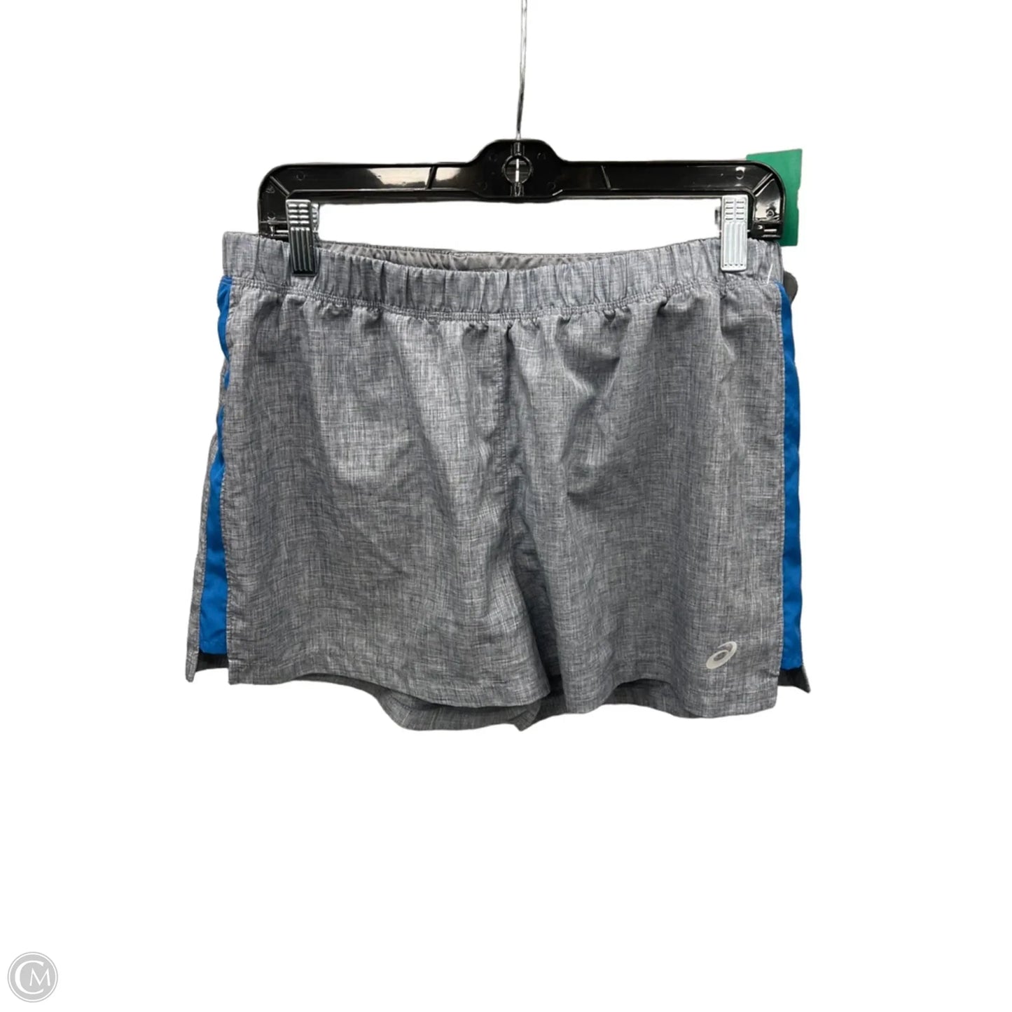Athletic Shorts By Asics In Grey, Size: L
