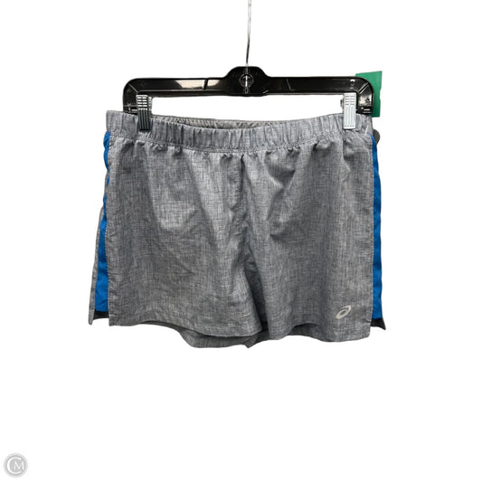 Athletic Shorts By Asics In Grey, Size: L