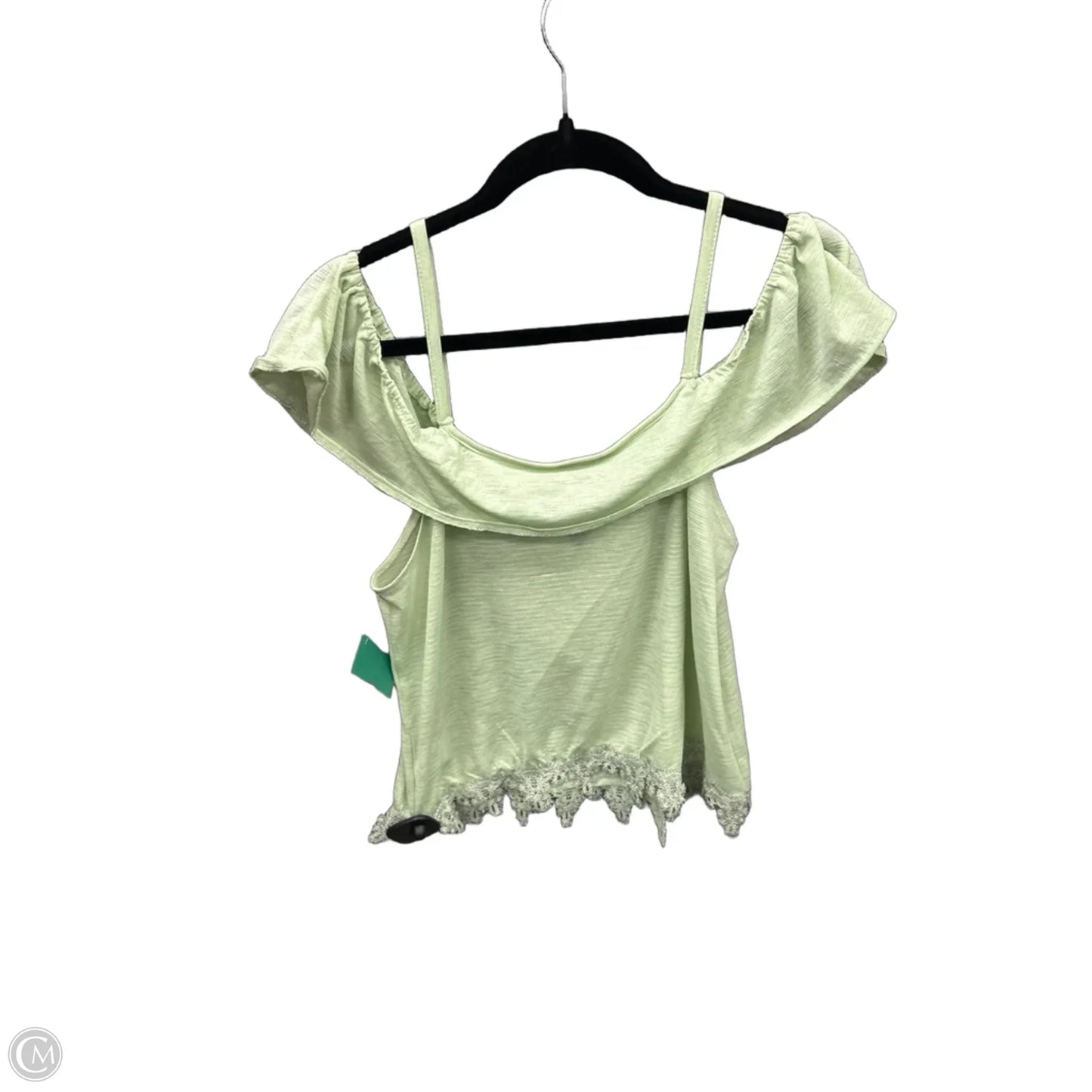 Top Short Sleeve By Clothes Mentor In Green, Size: M