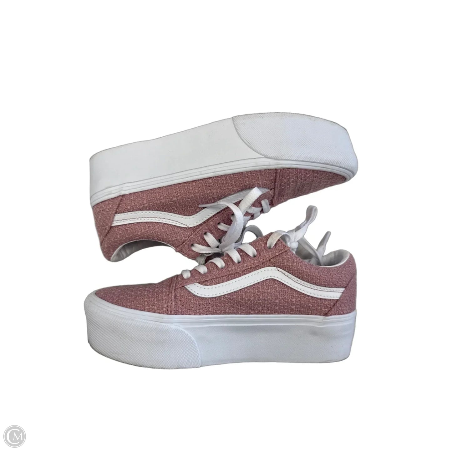 Shoes Sneakers Platform By Vans In Pink, Size: 7