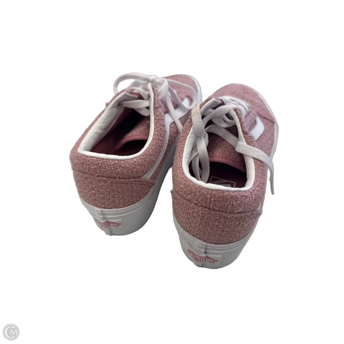 Shoes Sneakers Platform By Vans In Pink, Size: 7