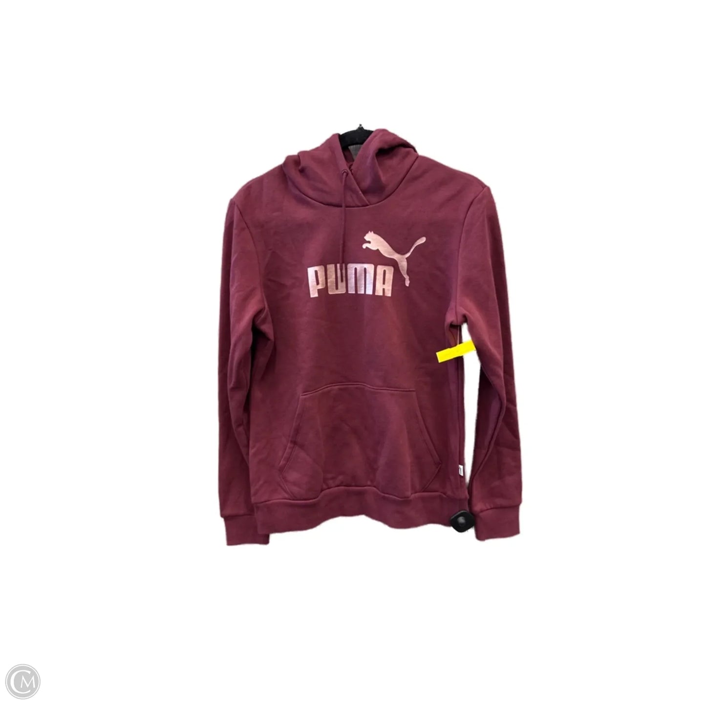 Athletic Sweatshirt Hoodie By Puma In Red, Size: M
