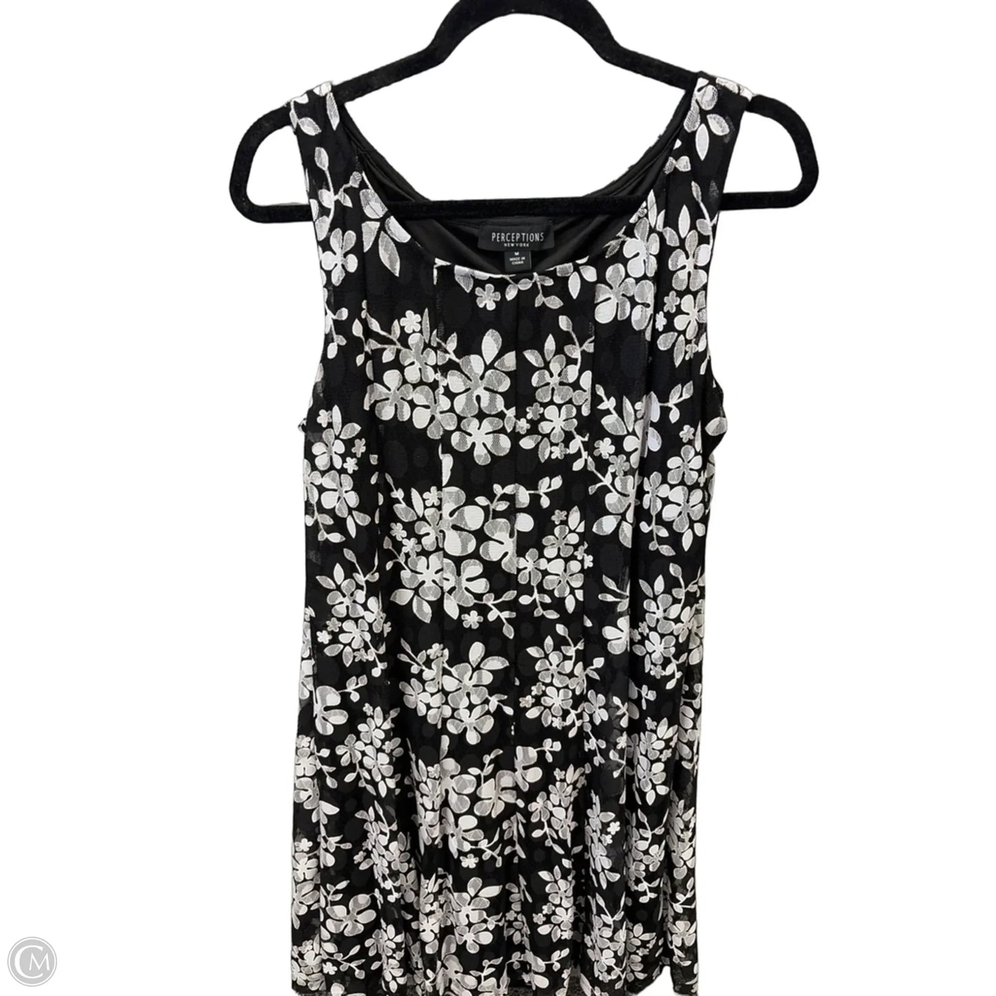 Dress Casual Midi By Perceptions In Black, Size: M