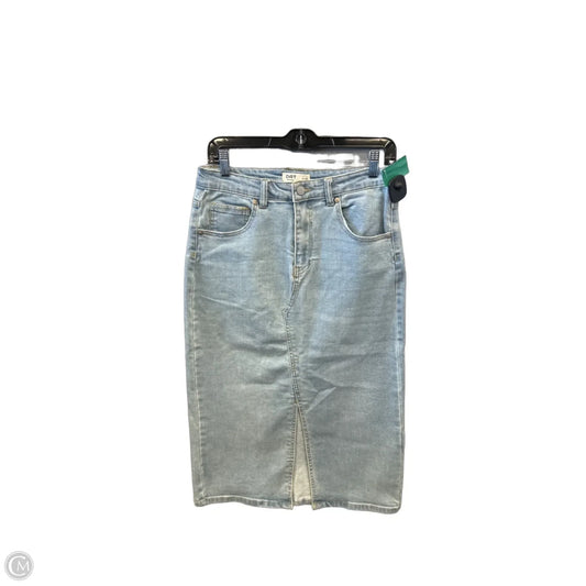 Skirt Maxi By Oat In Blue Denim, Size: 6