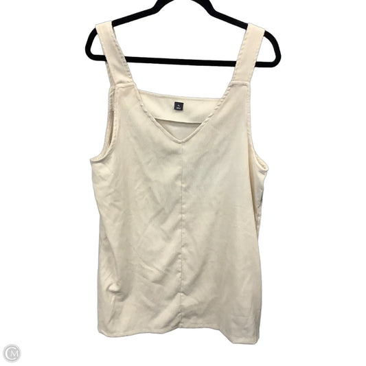 Dress Casual Short By Clothes Mentor In Cream, Size: Xl