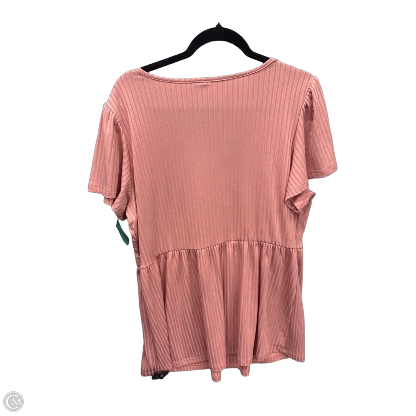 Top Short Sleeve By Clothes Mentor In Pink, Size: Xl