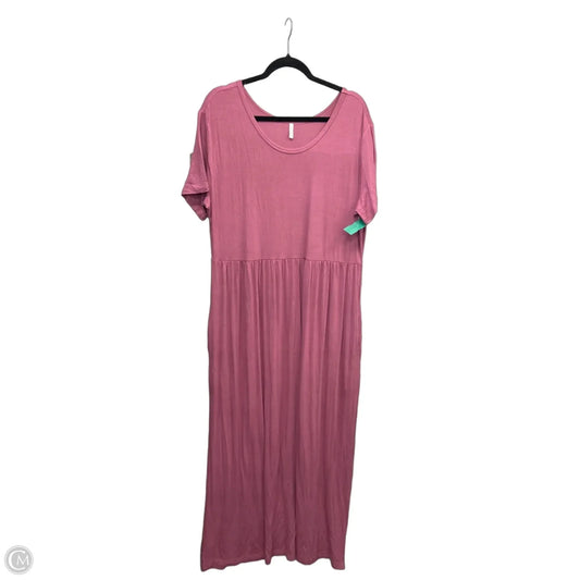 Dress Casual Maxi By Clothes Mentor In Pink, Size: 2x