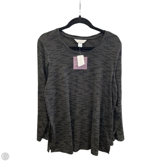 Top Long Sleeve By Cj Banks In Striped Pattern, Size: Xl