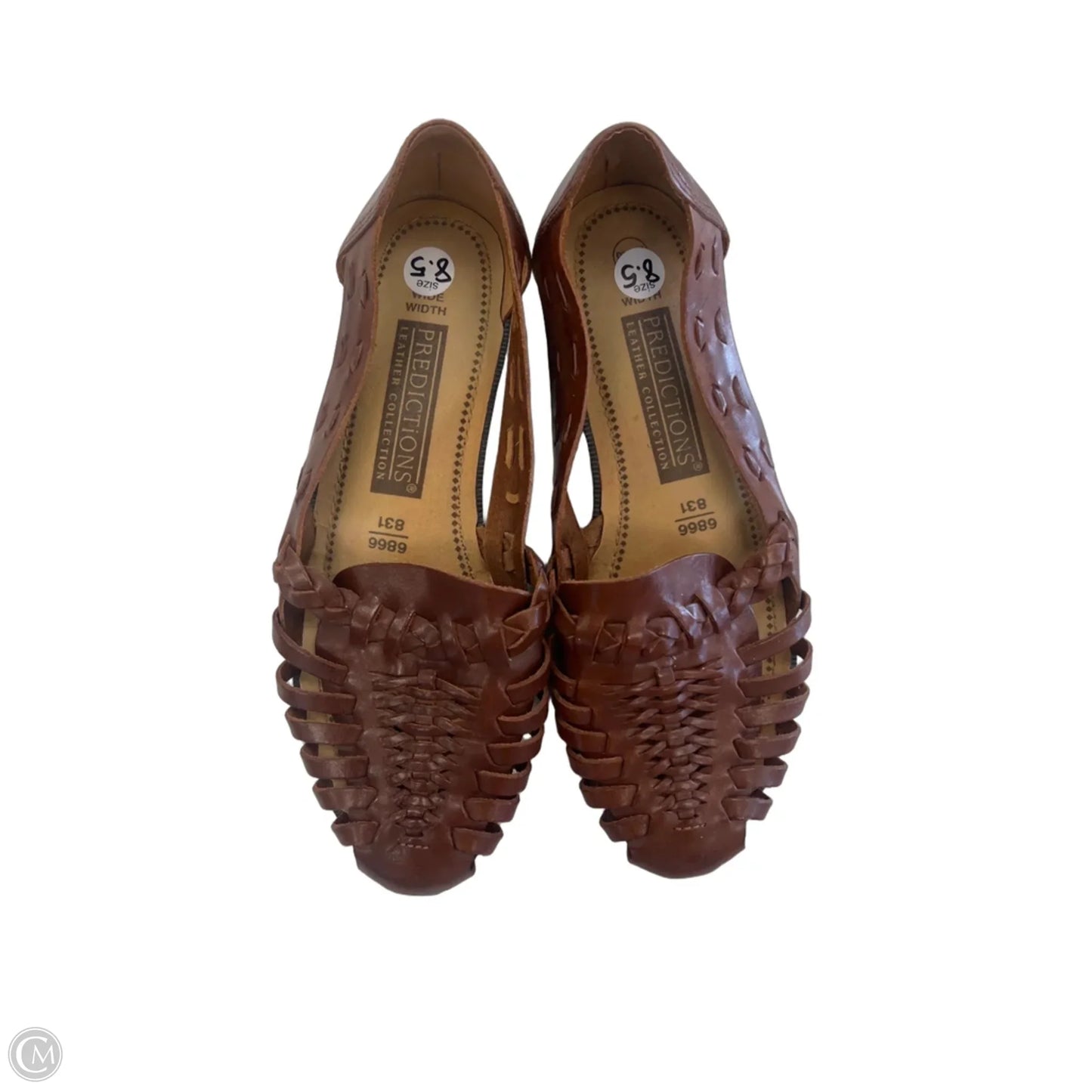 Shoes Flats By Predictions In Brown, Size: 8.5