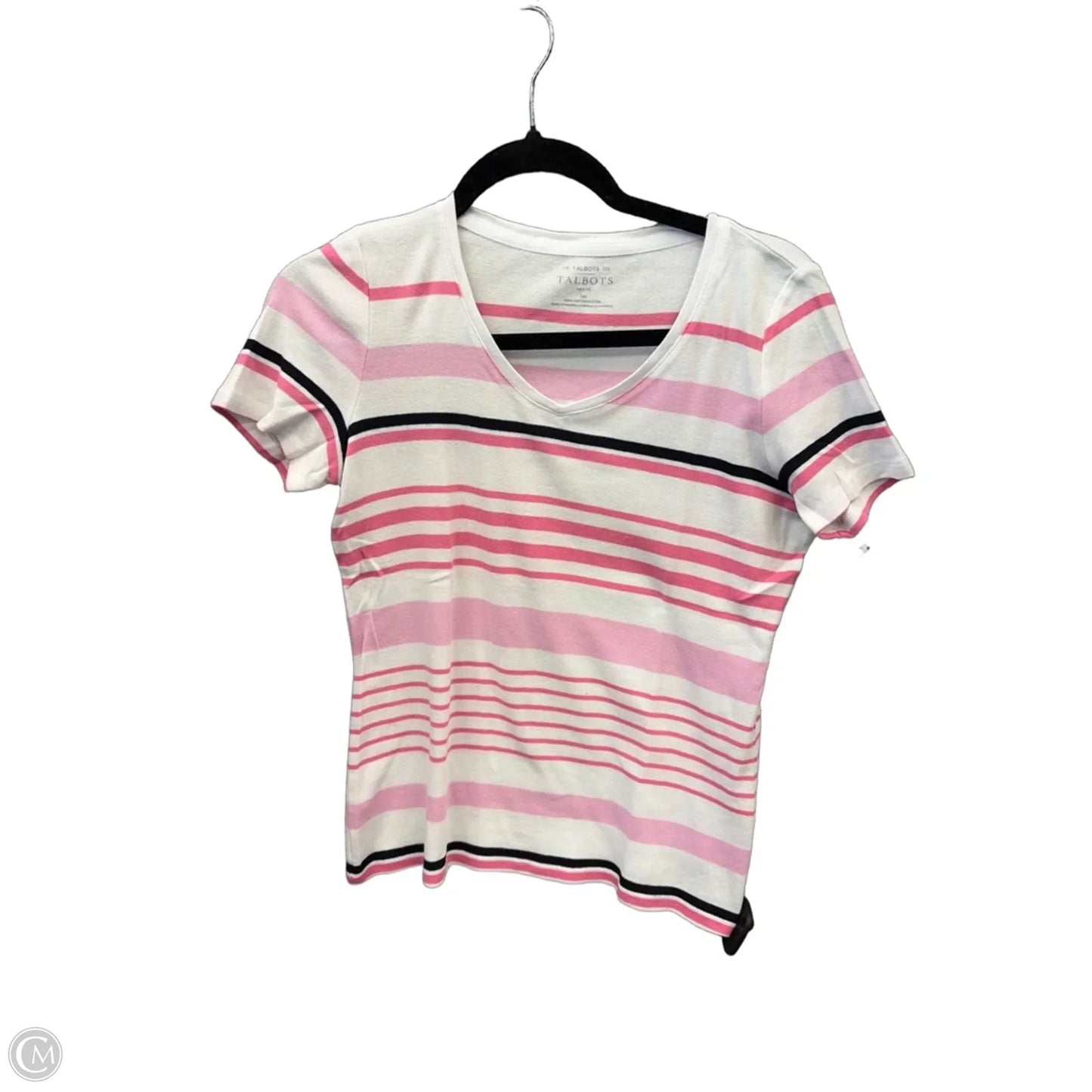 Top Short Sleeve By Talbots In White, Size: Sp