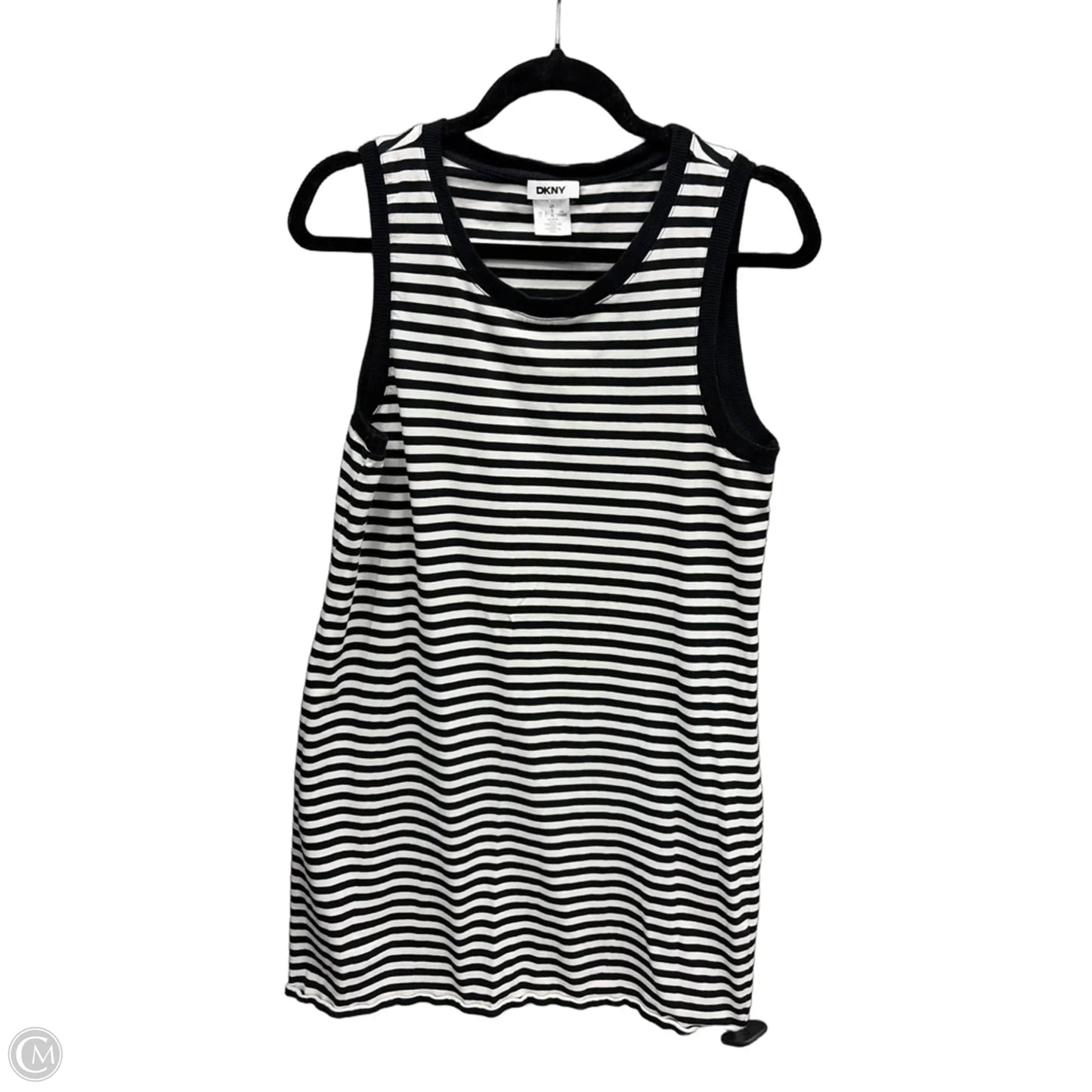 Dress Casual Short By Dkny In Striped Pattern, Size: L
